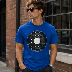 Vintage Rotary Phone Dial Pattern T-Shirt--VINT055