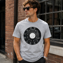Vintage Rotary Phone Dial Pattern T-Shirt--VINT055