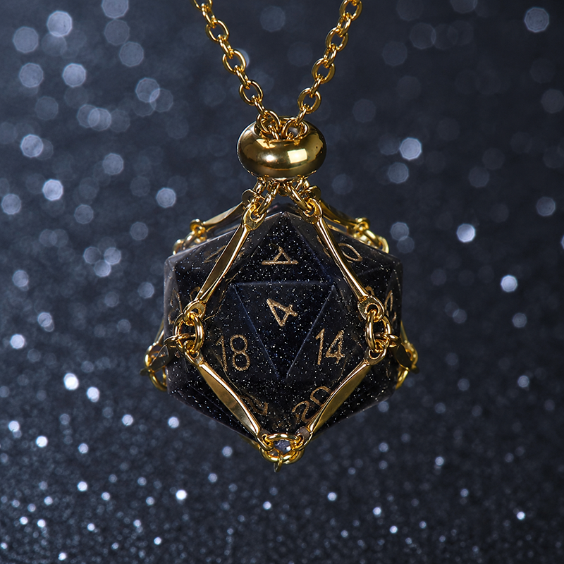 Black natural crystal dice stone