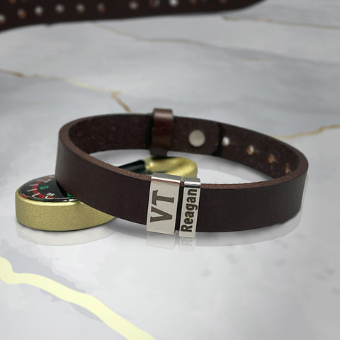 Leather Bracelet for Dad, Fathers Day Gift, Men Bracelet