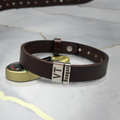 Leather Bracelet for Dad, Fathers Day Gift, Men Bracelet