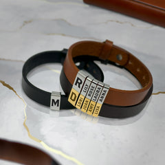 Leather Bracelet for Dad, Fathers Day Gift, Men Bracelet