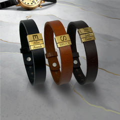 Leather Bracelet for Dad, Fathers Day Gift, Men Bracelet
