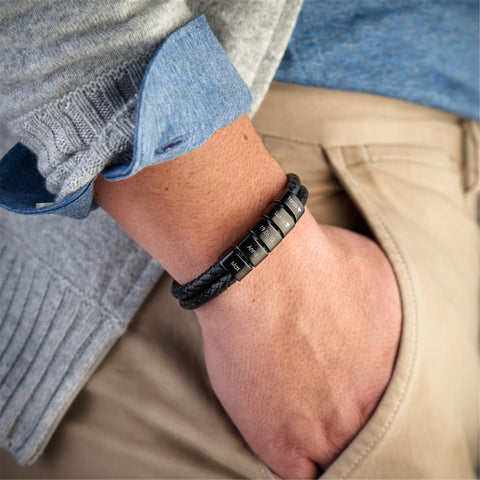 Mens Bracelet Personalized Kids Names