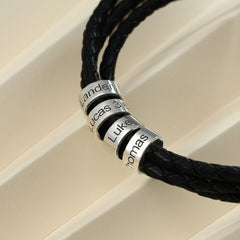 Personalized Leather Bracelet for Men