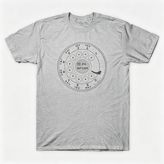 Vintage Rotary Phone Dial Pattern T-Shirt--VINT008