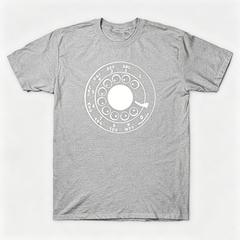Vintage Rotary Phone Dial Pattern T-Shirt--VINT009
