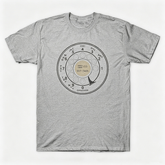 Vintage Rotary Phone Dial Pattern T-Shirt--VINT014
