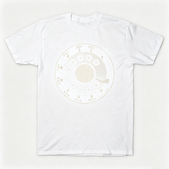 Vintage Rotary Phone Dial Pattern T-Shirt--VINT055