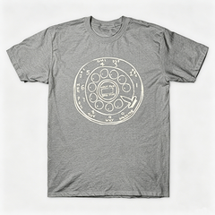 Vintage Rotary Phone Dial Pattern T-Shirt--VINT005