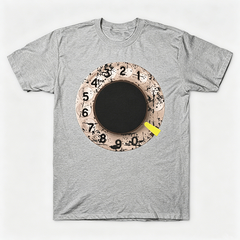 Vintage Rotary Phone Dial Pattern T-Shirt--VINT010