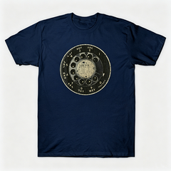 Vintage Rotary Phone Dial Pattern T-Shirt--VINT028