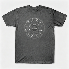 Vintage Rotary Phone Dial Pattern T-Shirt--VINT008
