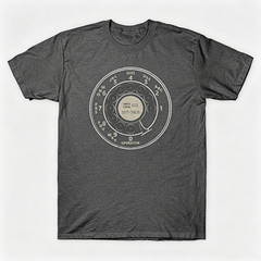 Vintage Rotary Phone Dial Pattern T-Shirt--VINT014