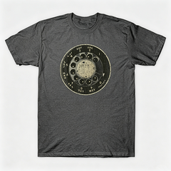 Vintage Rotary Phone Dial Pattern T-Shirt--VINT028