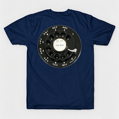 Vintage Rotary Phone Dial Pattern T-Shirt--VINT048
