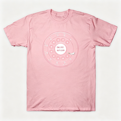 Vintage Rotary Phone Dial Pattern T-Shirt--VINT008
