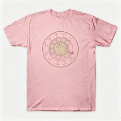 Vintage Rotary Phone Dial Pattern T-Shirt--VINT028