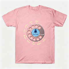 Vintage Rotary Phone Dial Pattern T-Shirt--VINT002