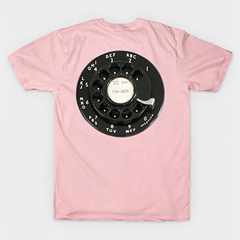 Vintage Rotary Phone Dial Pattern T-Shirt--VINT048