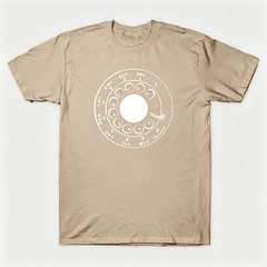 Vintage Rotary Phone Dial Pattern T-Shirt--VINT009