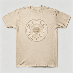 Vintage Rotary Phone Dial Pattern T-Shirt--VINT014