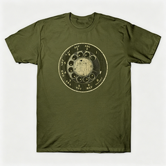 Vintage Rotary Phone Dial Pattern T-Shirt--VINT028