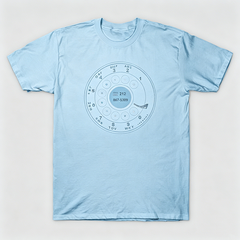 Vintage Rotary Phone Dial Pattern T-Shirt--VINT008