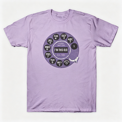Vintage Rotary Phone Dial Pattern T-Shirt--VINT016