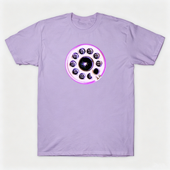Vintage Rotary Phone Dial Pattern T-Shirt--VINT054