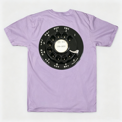 Vintage Rotary Phone Dial Pattern T-Shirt--VINT048
