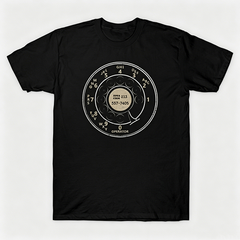 Vintage Rotary Phone Dial Pattern T-Shirt--VINT014