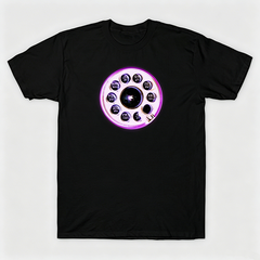 Vintage Rotary Phone Dial Pattern T-Shirt--VINT054