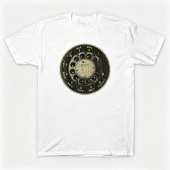 Vintage Rotary Phone Dial Pattern T-Shirt--VINT028