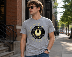 Vintage Rotary Phone Dial Pattern T-Shirt--VINT013