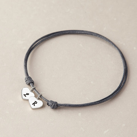 Pulseras con iniciales para niños, regalo de mamá de hija, pulsera para mamá con iniciales para niños