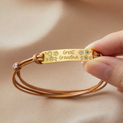 Joyería para mamá con piedras de nacimiento para niños, pulsera para madres, piedras de nacimiento para joyería de abuela