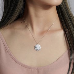 Collar de piedras de nacimiento para niños, regalo para mamá, joyería para abuela, piedras de nacimiento para niños 