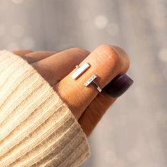 A mi anillo bestie, anillo fidget grueso y delgado, anillo minimalista de plata de ley, regalos de cumpleaños para un amigo