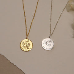 Collar del Mes de Nacimiento Collar de Ramo Combinado para Mamá Piedra Natal