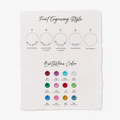 Collar del Mes de Nacimiento Collar de Ramo Combinado para Mamá Piedra Natal