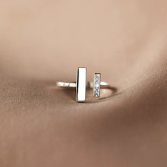 A mi anillo bestie, anillo fidget grueso y delgado, anillo minimalista de plata de ley, regalos de cumpleaños para un amigo