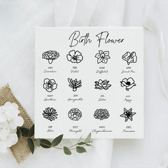 Collier Fleur de Naissance • Collier Fleur de Naissance Combiné