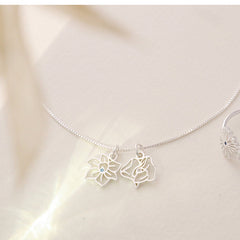 Collier Fleur de Naissance • Collier Fleur de Naissance Combiné