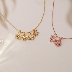 Collier Fleur de Naissance • Collier Fleur de Naissance Combiné