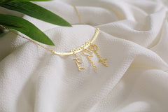 Collier familial avec noms d'enfants, cadeau de fête des mères de la fille 
