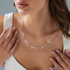 Personalized Multi Name Necklace