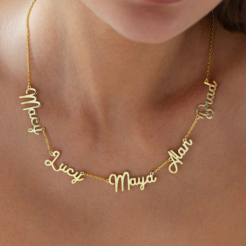 Collar personalizado con varios nombres