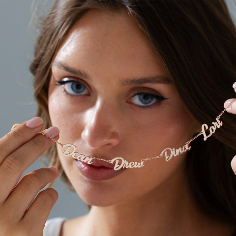Collar personalizado con varios nombres