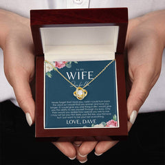 Collier femme - Carte de message personnalisée - Idées cadeaux pour ma femme